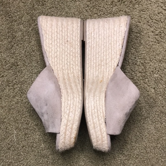 Qupid Espadrille Faux Suede Open Toe Platform Sandals Size 8 - Picture 3 of 7